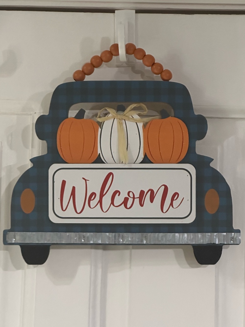 Farmhouse Truck Welcome Sign with Pumpkins - Picture 4 of 4